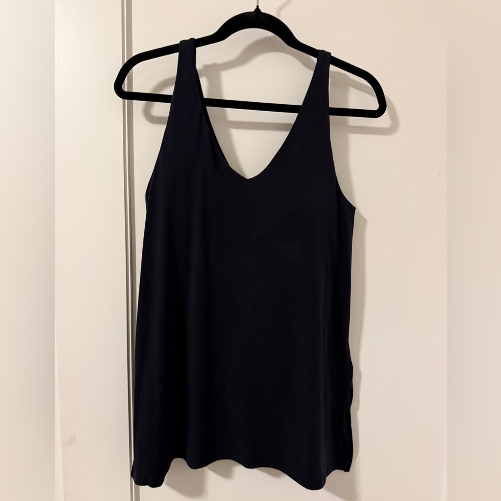 Athleta Black Tank with Built in Bra